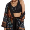 Etnische kimono met kwastjes