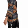 Etnische kimono met kwastjes