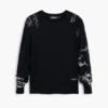Fijne jersey met letters
