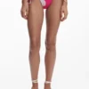 Fuchsia onderkleding met schelpenprint