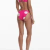 Fuchsia onderkleding met schelpenprint