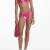 Fuchsia onderkleding met schelpenprint