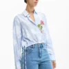 Geborduurde culotte-Jeans