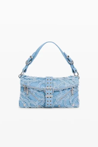 Geborduurde denimtas