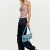 Geborduurde denimtas