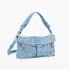 Geborduurde denimtas
