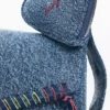 Geborduurde denimtas