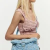 Geborduurde denimtas