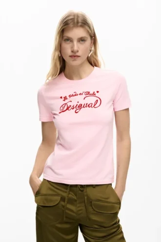 Gebreid T-shirt met korte mouwen