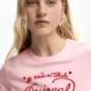Gebreid T-shirt met korte mouwen
