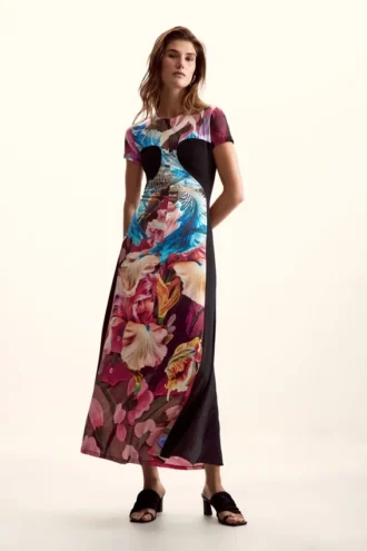 Gebreide jurk met bloemenprint van M. C. Lacroix