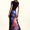 Gebreide jurk met bloemenprint van M. C. Lacroix