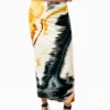 Gebreide rok met print