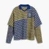 Gecombineerd gestreept T-shirt