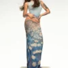 Gedrapeerde Waterlily-jurk