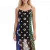 Geometrische midi-jurk