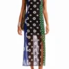 Geometrische midi-jurk