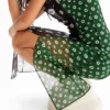Geometrische midi-jurk
