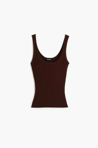 Geribd T-shirt met bandjes