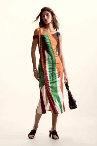 Gestreepte jurk M. Christian Lacroix