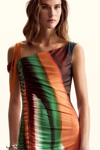 Gestreepte jurk M. Christian Lacroix