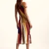 Gestreepte jurk M. Christian Lacroix