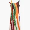Gestreepte jurk M. Christian Lacroix