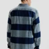 Gestrept denim overhemd