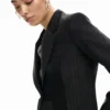 Gestreptes patchwork Blazer