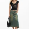 Getailleerd T-shirt met bloemenprint