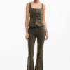 Getailleerde blouse met bandjes