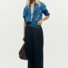 Getailleerde broek in combinatie