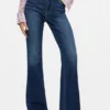 Gewaschen flared Jeans