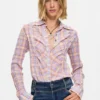 Gewaschen flared Jeans