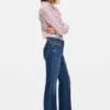 Gewaschen flared Jeans