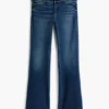 Gewaschen flared Jeans