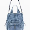 Grote denim rugzak