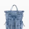 Grote denim rugzak