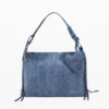 Grote denim tas met hart