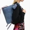 Grote denim tas met hart