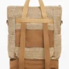 Grote modulaire raffia-rugzak