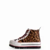 Hoge platform Sneakers met dierenprint