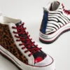 Hoge platform Sneakers met dierenprint