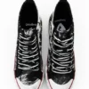 Hoge sneakers met platformzool in tartan