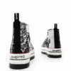 Hoge sneakers met platformzool in tartan