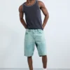 Hybride denim Bermuda