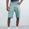 Hybride denim Bermuda
