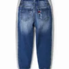 Hybride denim joggingbroek