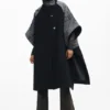 Hybride denim Poncho