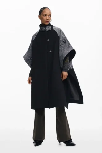 Hybride denim Poncho